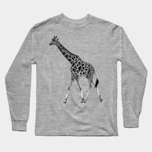 Giraffe illustration Long Sleeve T-Shirt